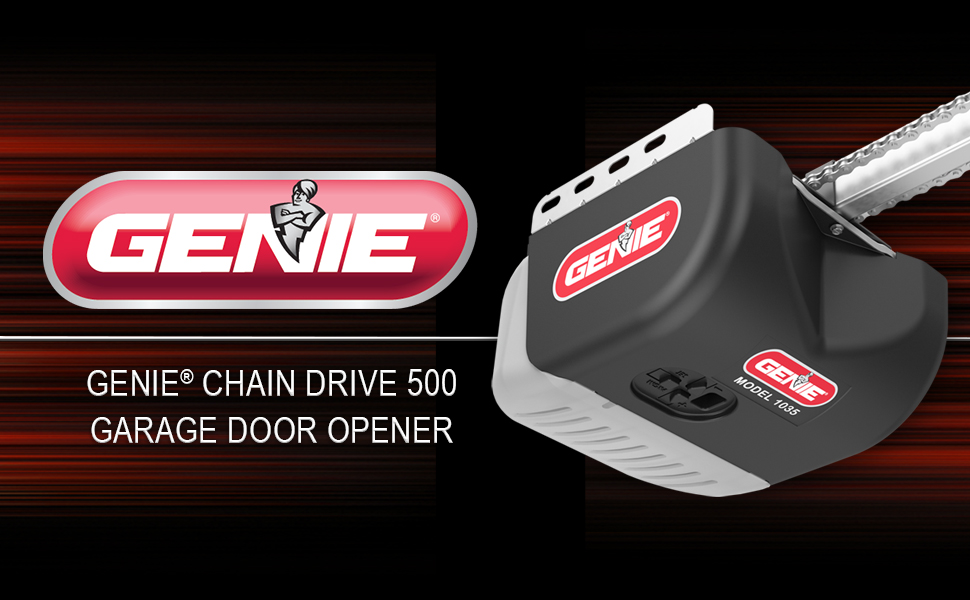 Genie Chain Drive 500 garage door opener durable and reliable operation