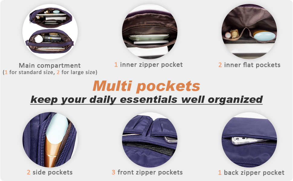 multi pockets bag for women