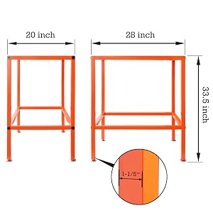 Router Table Steel Stand with Levelers