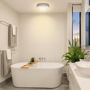 Motion Sensor Ceiling Light for Bathroom Shower