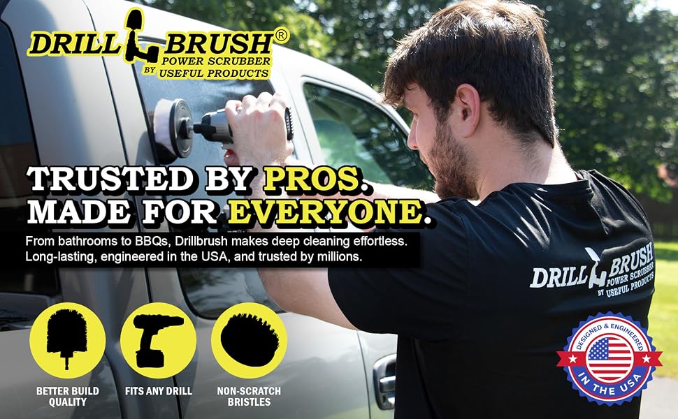 Drillbrush is trusted by pros, but made for everyone