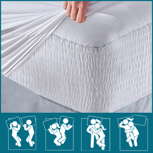 bamboo tempurpedic breathable protect cool protective resistant washable bedding fabricfitted