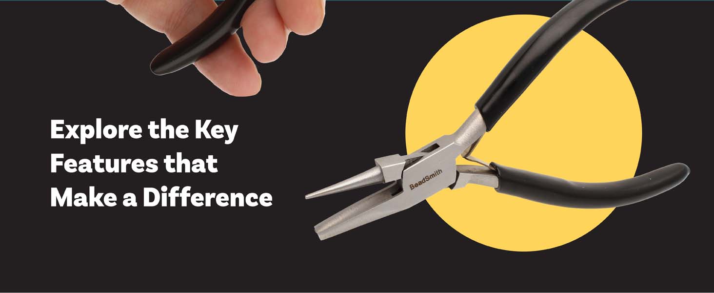 The Beadsmith Concave (Hollow)/Round Nose Piers – Wire Looping and Wire Bending Plie