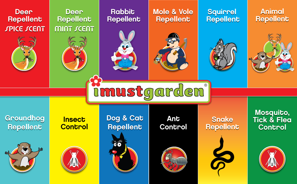 imustgarden repellents natural pest control