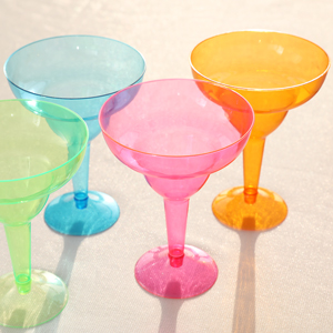 Set of 36pcs Plastic Margarita Glasses