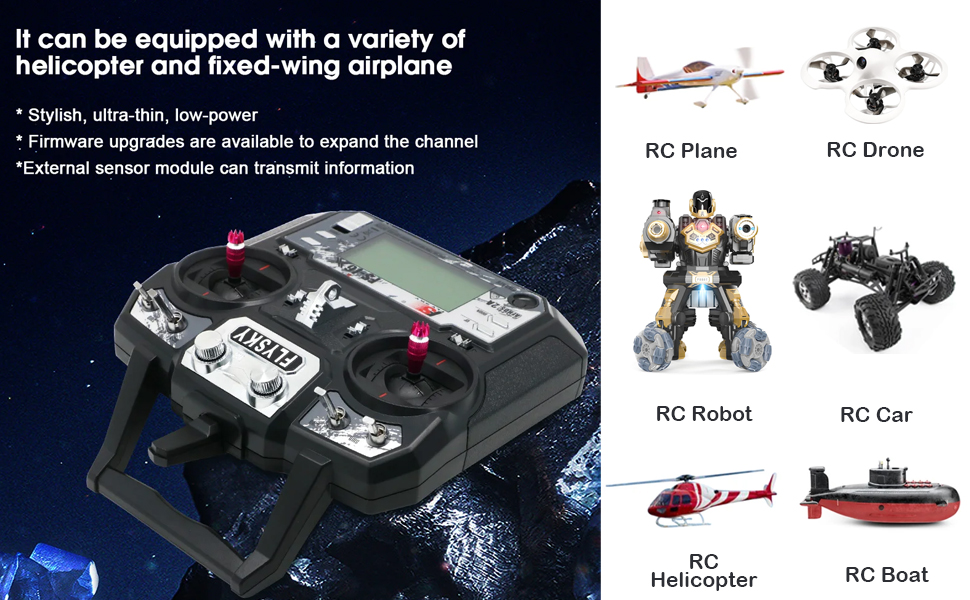 Flysky FS-i6X RC Transmitter with FS-iA6B Receiver