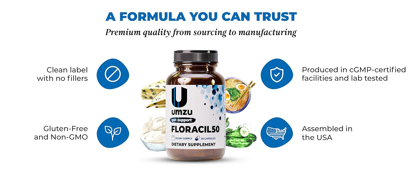 daily synbiotic supplement gut bacteria culture balance absorption function healthy intestinal aid