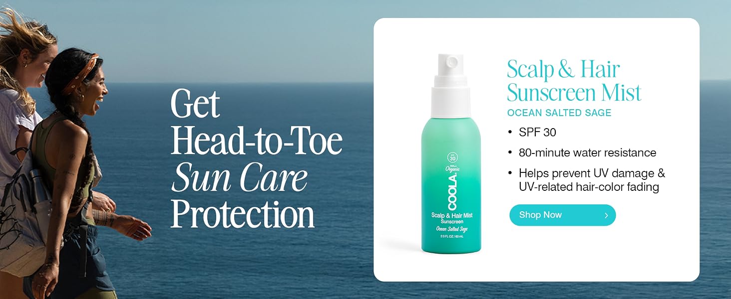 get head-to-toe sun care protection- scalp and hair spray sunscreen