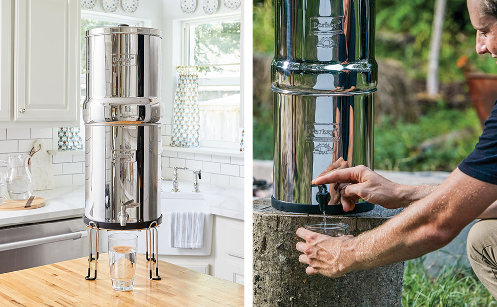Berkey gravity-fed water filter system