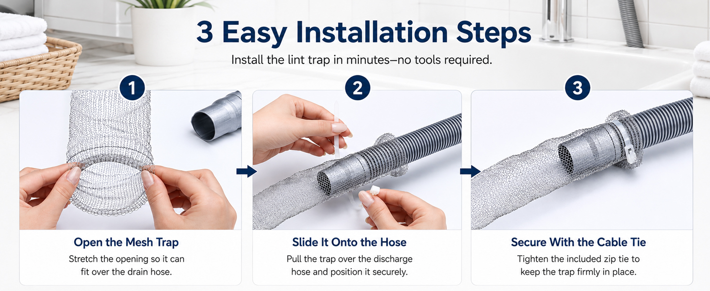 Stainless Steel Washing Machine Lint Traps
