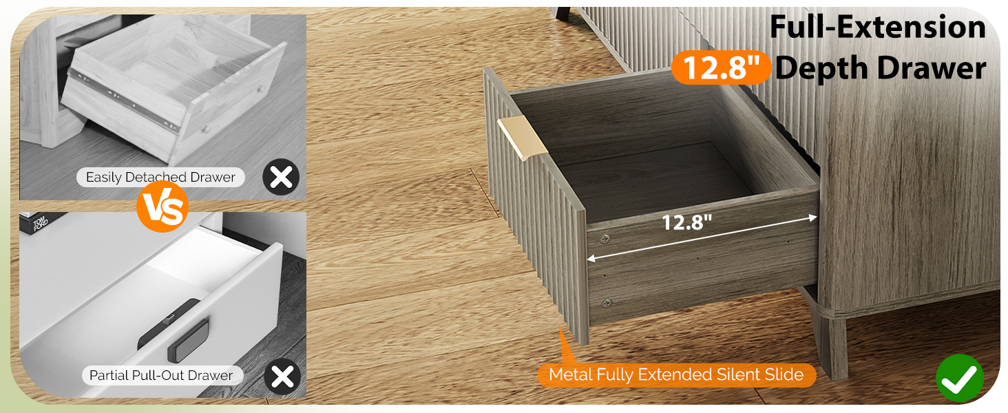 fluted dresser for bedroom