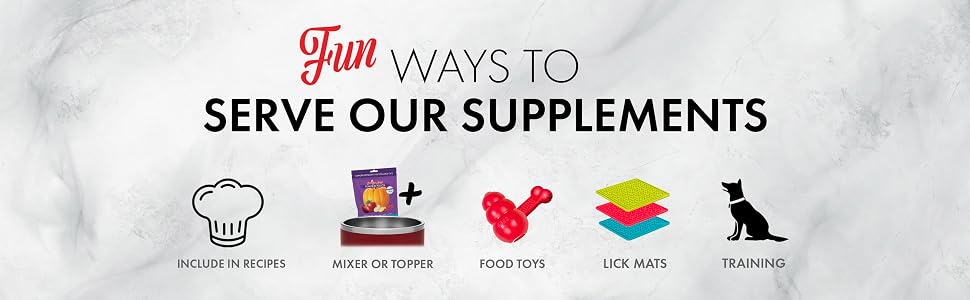 Fun ways to serve supplements