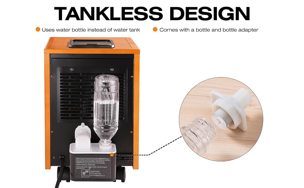 Tankless Design Water Bottle Adapter