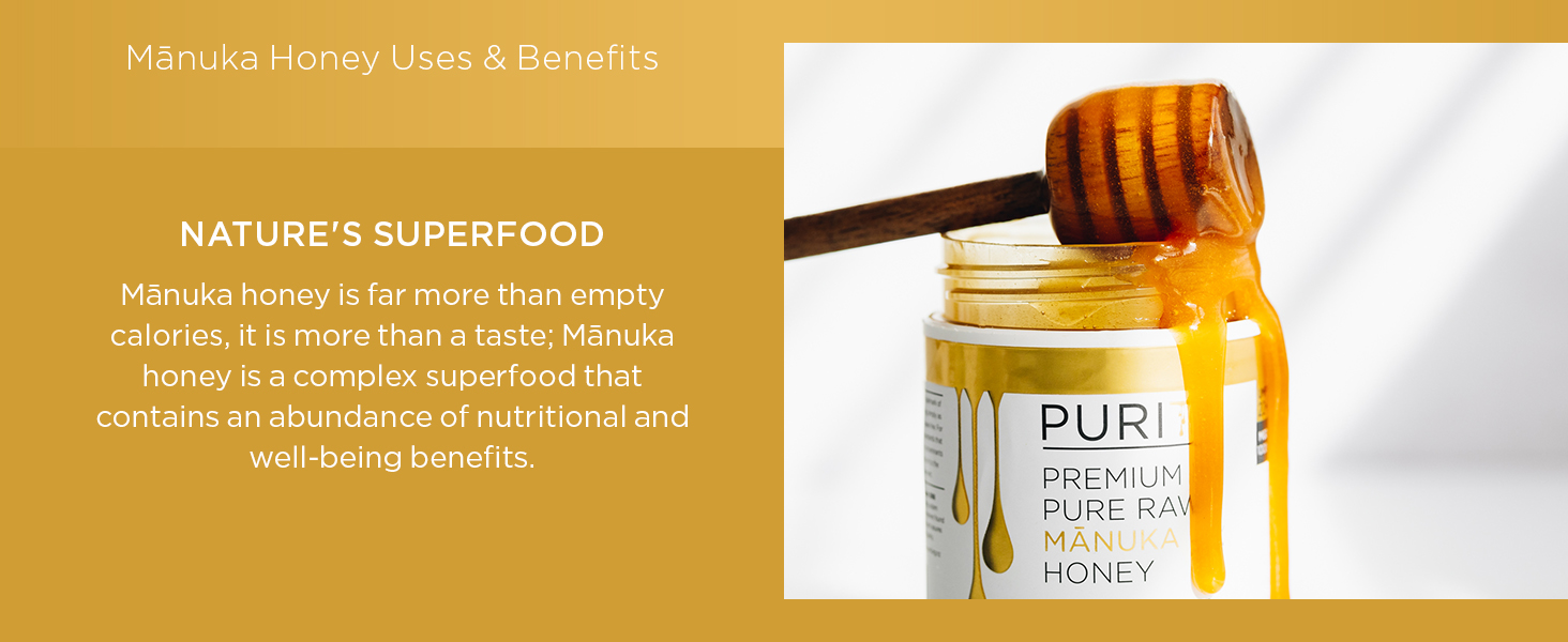 puriti genuine pure raw new zealand manuka honey umf mgo tested certified wellbeing immune health