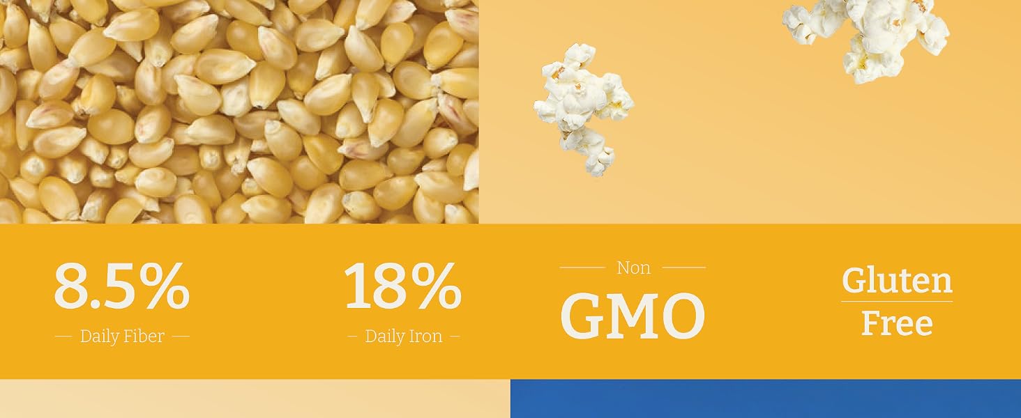 8.5% Daily Fiber, 18% Daily Iron, Non-GMO, Gluten Free