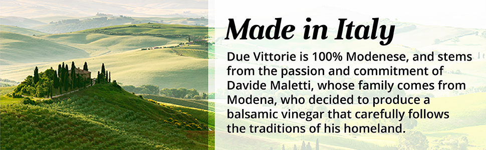 Due Vittorie Balsamic Gift Italian cooking gifts Italian gifts aceto balsamico di modena igp Italy