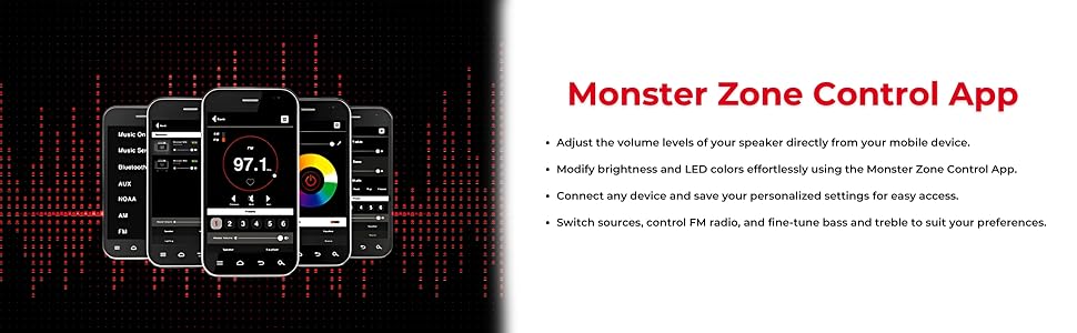 Monster Zone Control Equalizer LED APP