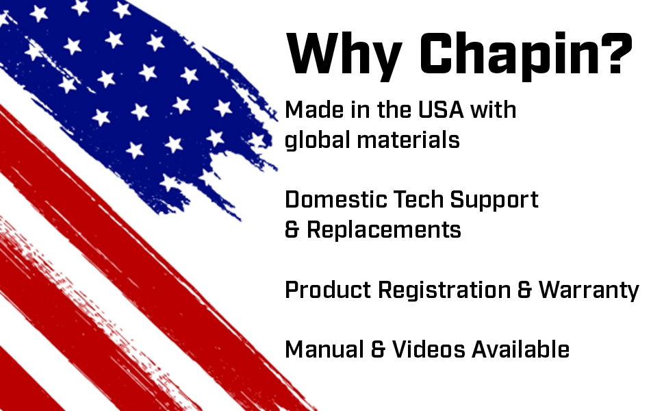 made in the usa, chapin made in the usa, technical, assistance
