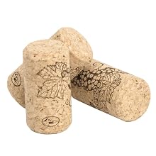 Close up of three wine corks