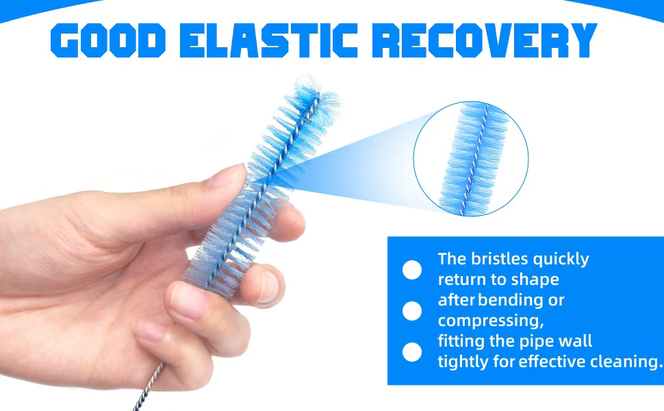 The bristles quickly return to shape after bending or compressing.
