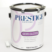 Prestige Paint can with metal clips on it