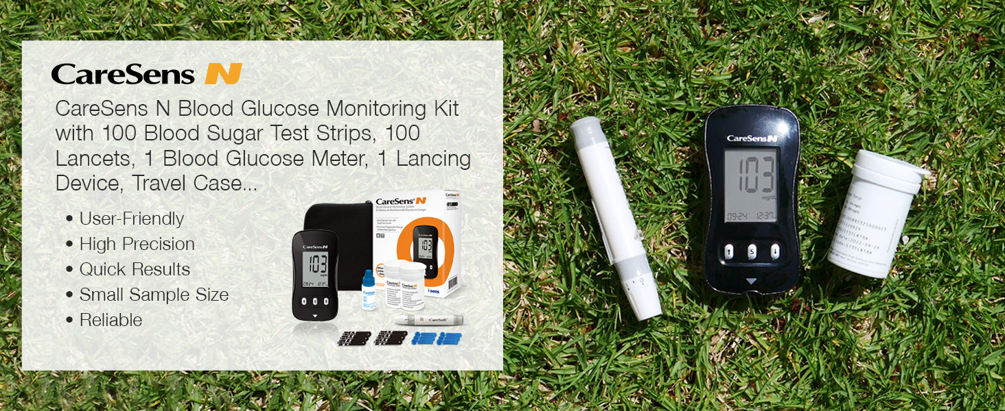 CareSens N Blood Glucose Monitoring System Blood Sugar Meter Diabetes