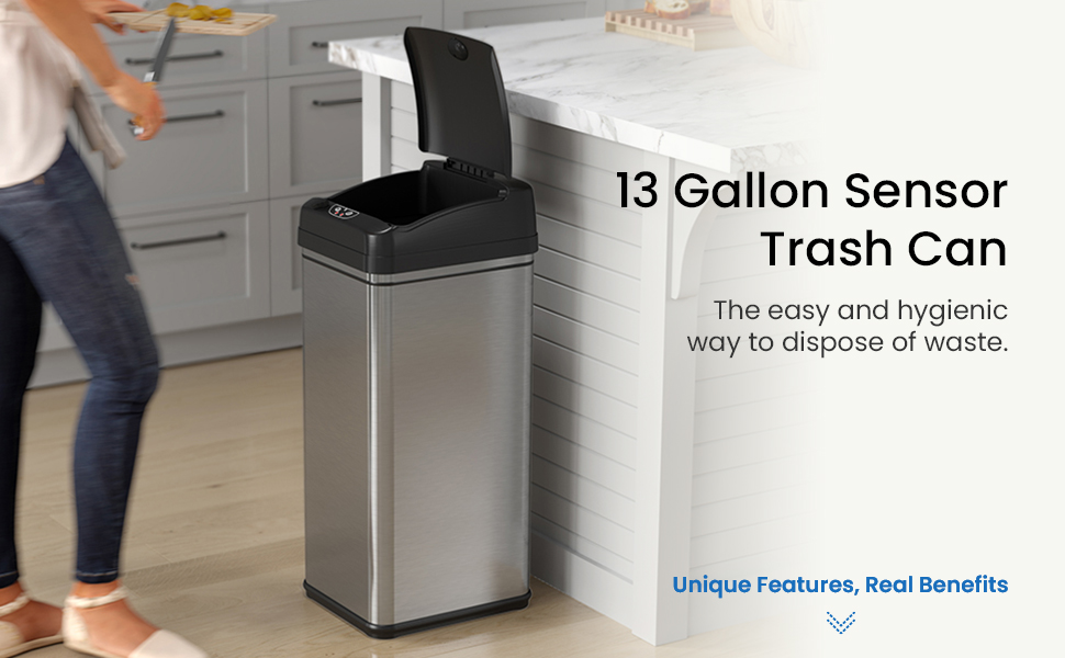 13 Gallon Sensor Trash Can