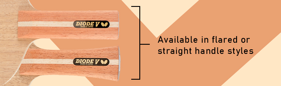 Available in Flared and Straight handle styles