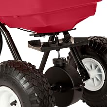 lawn spreader, drop spreader, fertilizer, professional, tow behind lawn spreader, ice melt spreader