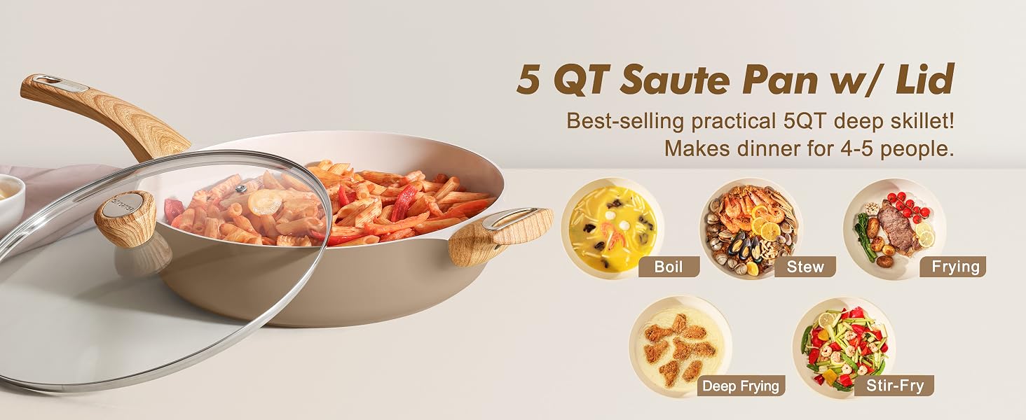 ceramic cookware set sensarte pots and pans pots and pans set cookware set sensarte ceramic