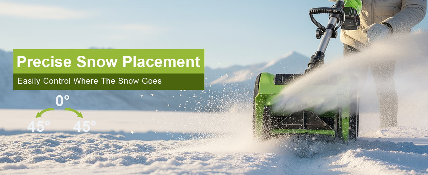 DEGGE Cordless Snow Shovel