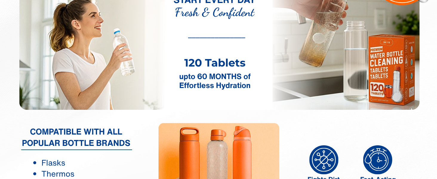bottle cleaner fresh bottle stain removal odor free safe tablets