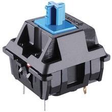 Cherry MX Blue mechanical key switches with gold contacts