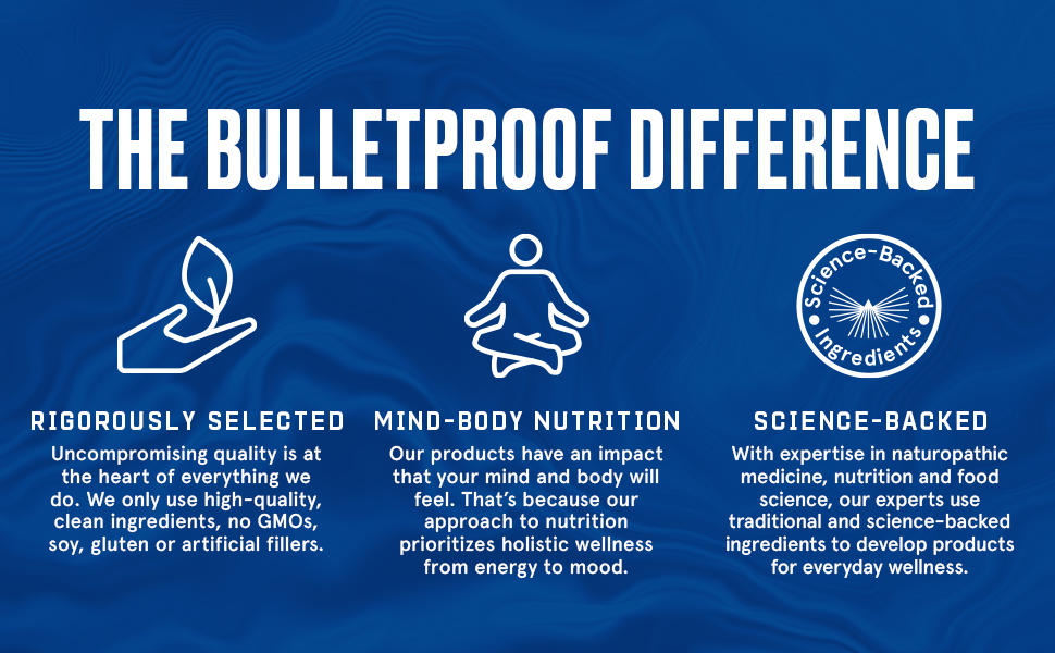 The Bulletproof Difference is what sets us apart from other brands