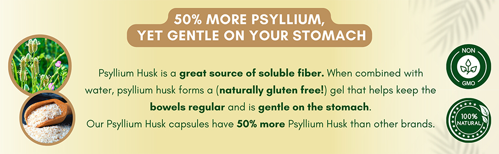 psyllium husk seeds metamucil capsules made in usa men women non gmo no sugar natural no flavor