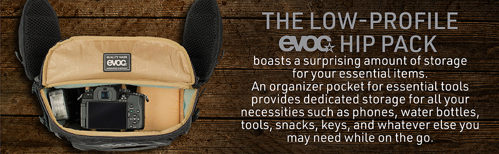 the low profile evoc hip pack