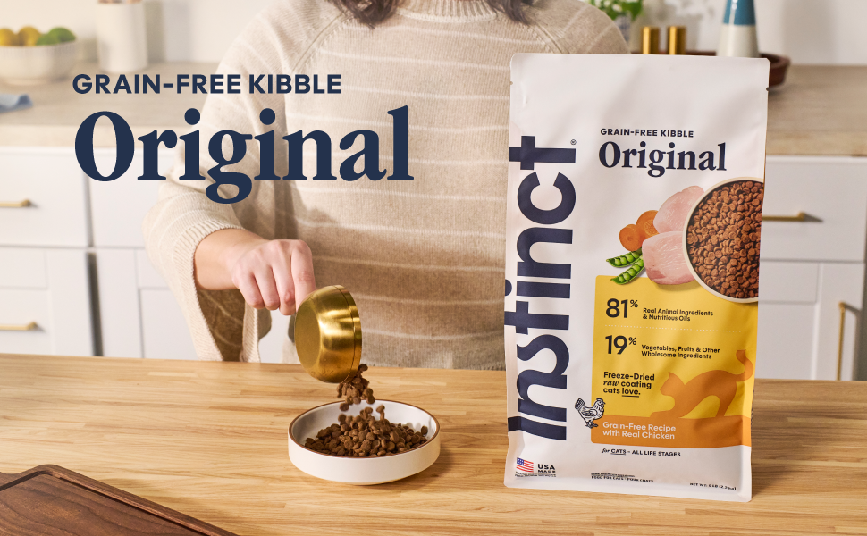 Insticnt Cat Grain Free Original Kibble