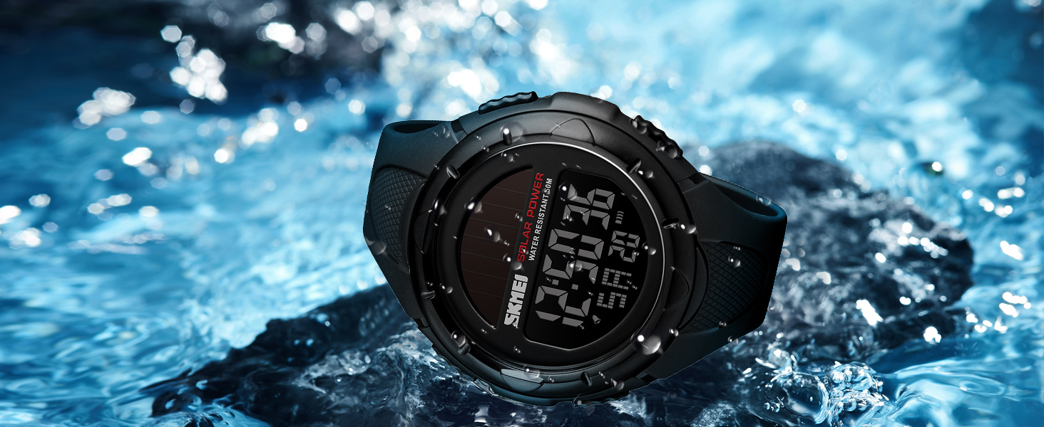 50m waterproof digital watch