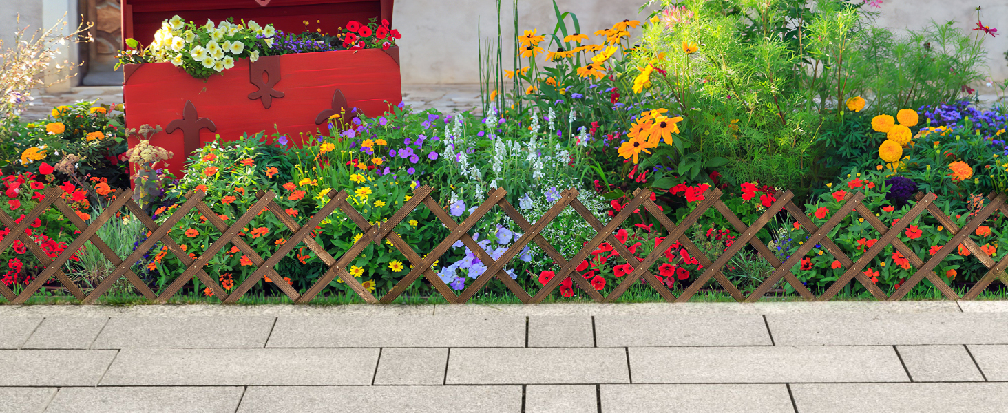 Decorating garden path
