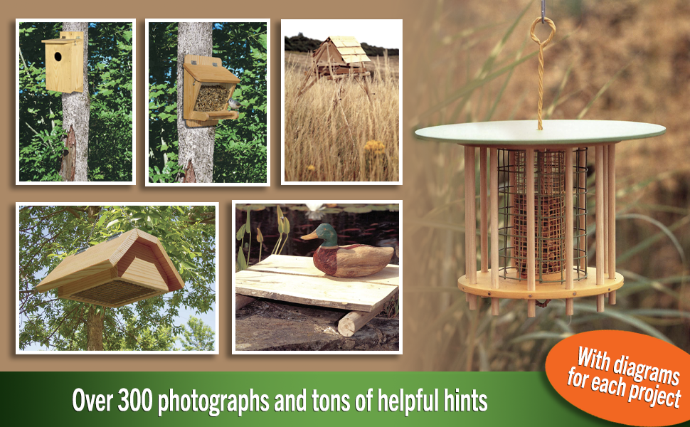 A Brainteaser Feeder, Rustic Birdfeeder, text, Over 300 photographs and tons of helpful hints
