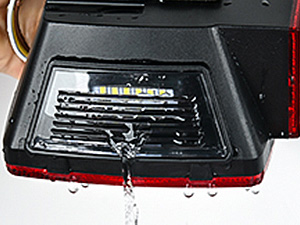 Square LED Trailer Light Kit with halo glow Stop Turn Tail Side Marker License Lamp
