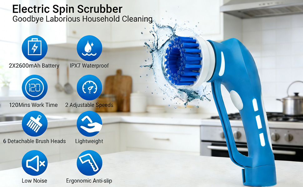electric spin scrubber