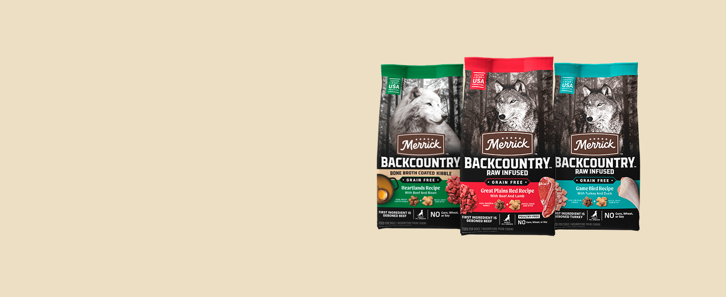 Photo of Grain Free Merrick Backcountry Dry Dog Food Formulas