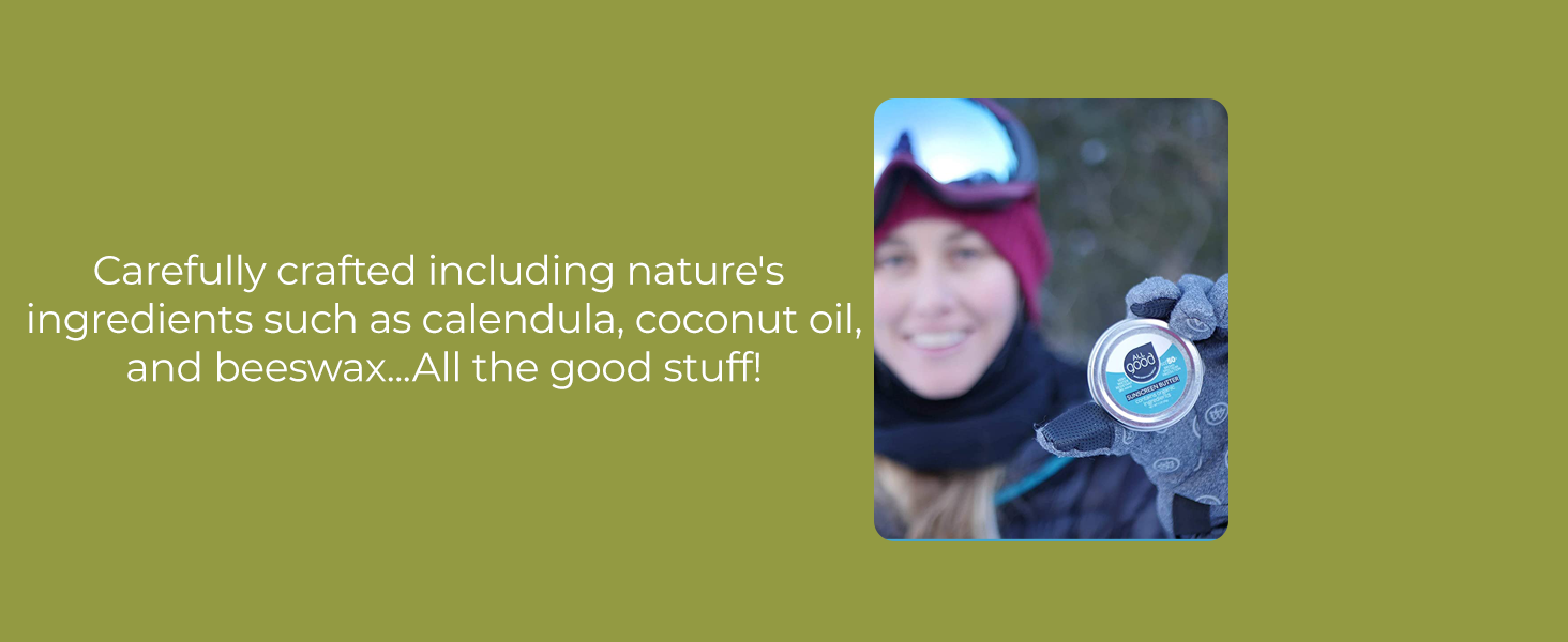 Carefully crafted including nature's ingredients such as calendula, coconut oil, and beeswax