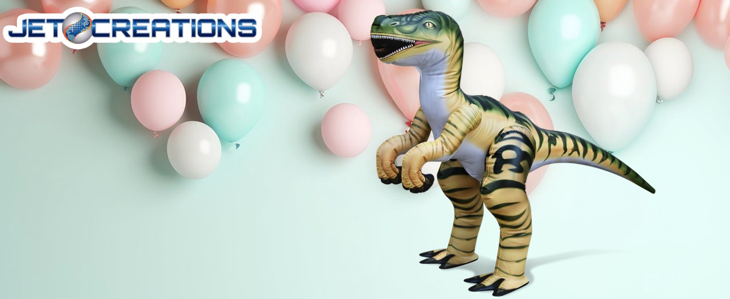 Realistic inflatable dinosaur Velociraptor for outdoor parties, garden or backyard, theme parks