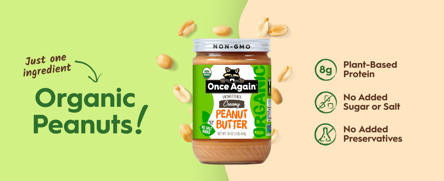 once again organic peanut butter