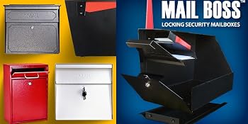 High security locking mailboxes residential USPS approved