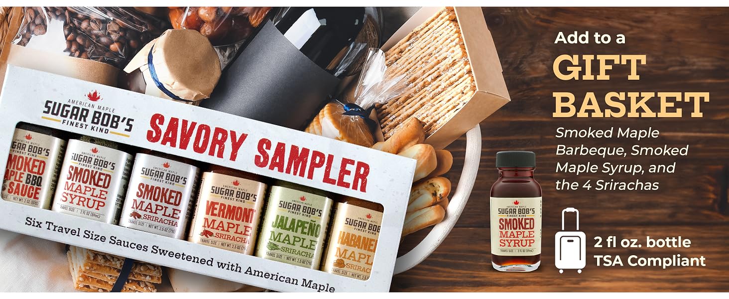 vermont maple siracha sriracha hot sauce sampler gift set bottles kit basket gluten free chili