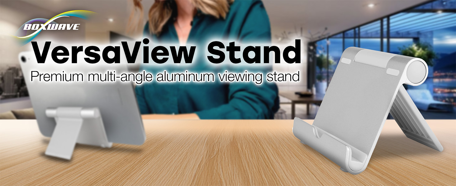 BoxWave VersaView Aluminum Stand - Premium multi-angle aluminum viewing stand