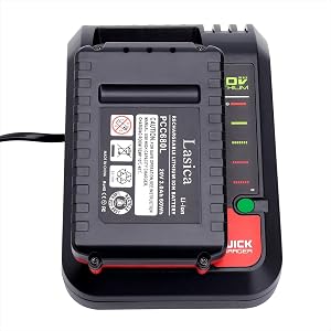 Lasica 20v charger compatible with prorter cable 20v max battery charger